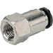 PCF1/4-01 PNEUMATIC PLASTIC PUSH-IN FITTING<BR>1/4" TUBE X 1/8" BSPT FEMALE
